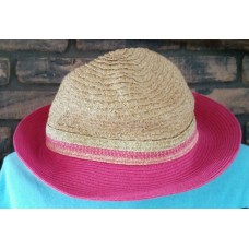  Apt 9 Ladies Fedora Straw Hat  Pink Bow Hat Cap s  eb-26131489